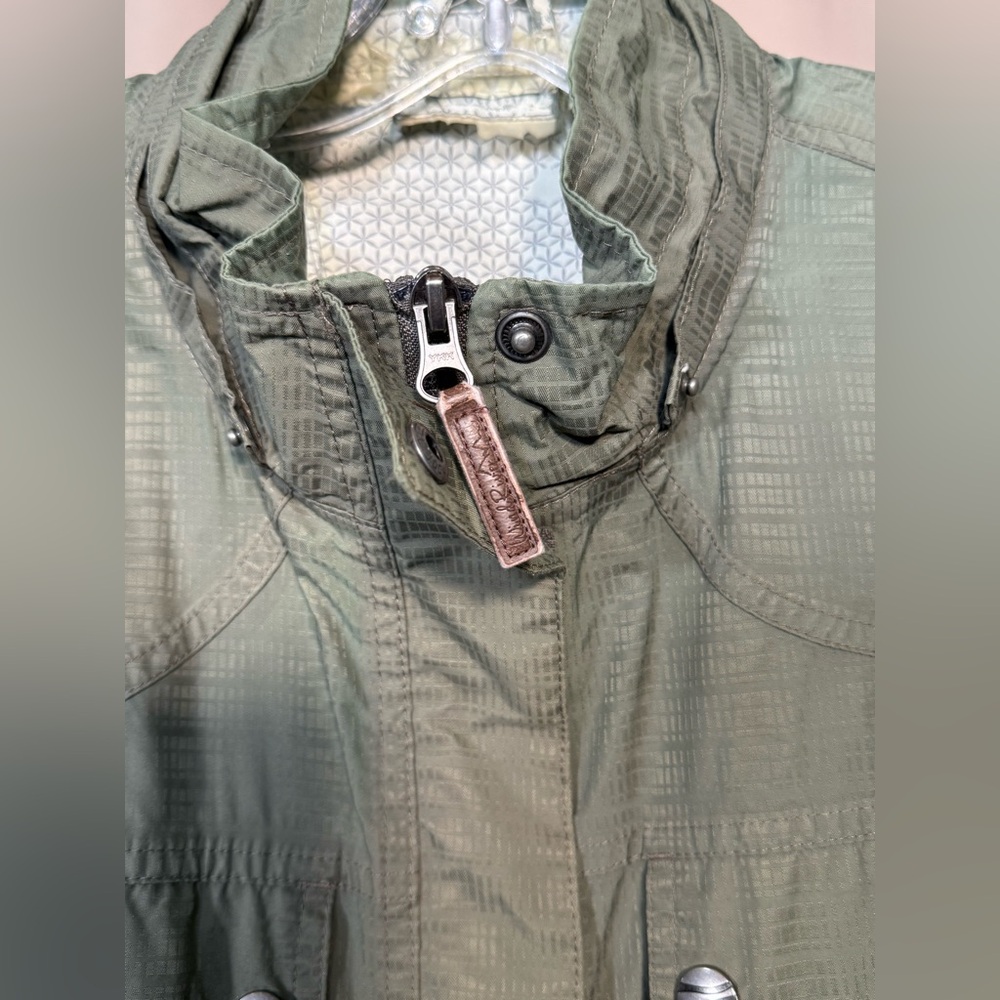 Windriver Sage Green Long Lightweight Windbreaker Style Utility Jacket - Picture 4 of 9